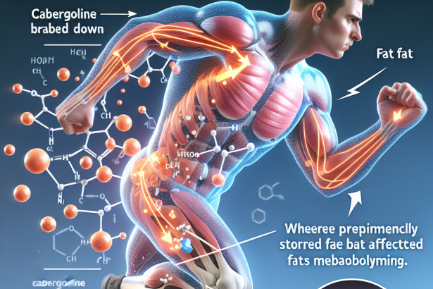 Comment la cabergoline affecte le métabolisme des graisses chez les athlètes