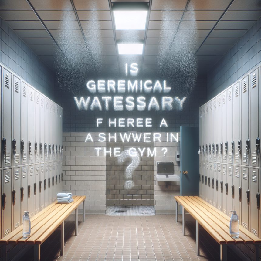 L'Eau germicide est-elle nécessaire s'il y a une douche dans la salle de sport