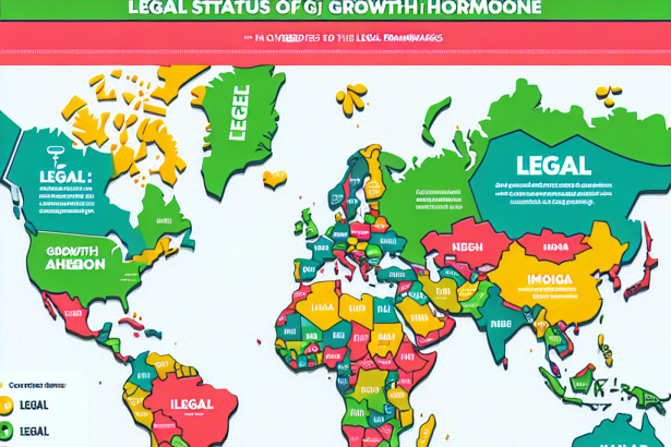 Statut légal de l'hormone de croissance dans différents pays