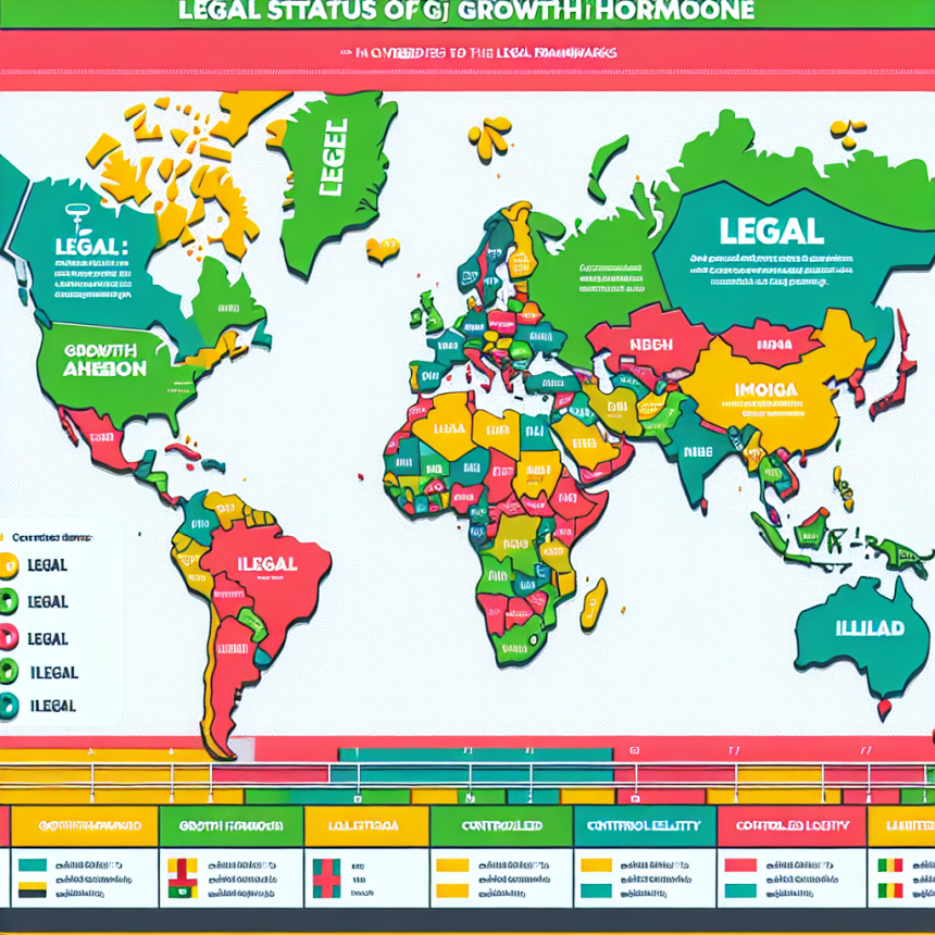 Statut légal de l'hormone de croissance dans différents pays