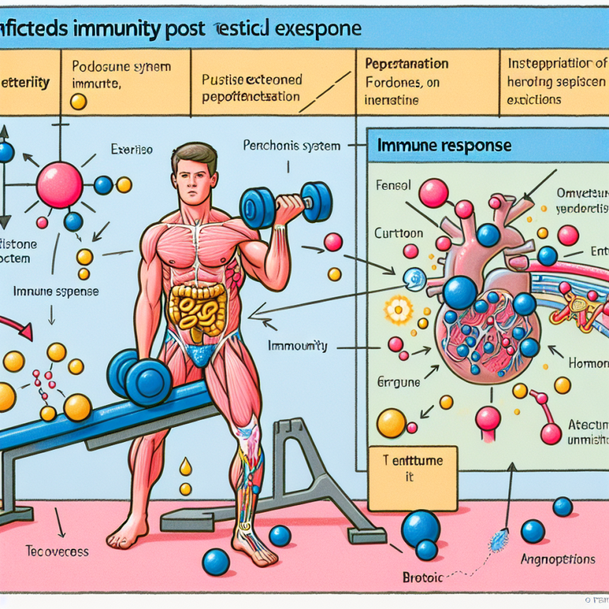Comment le propionate de testostérone affecte-t-il l'immunité après un effort physique ?
