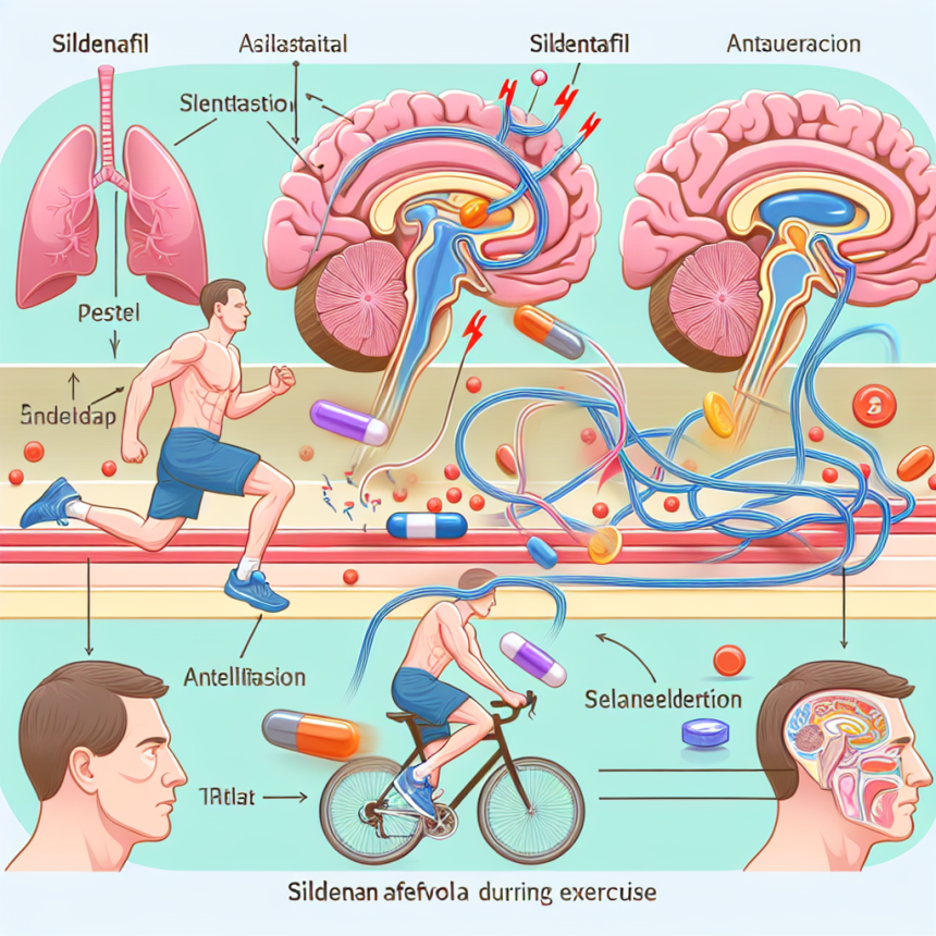 Comment le sildénafil affecte la fonction du système nerveux central pendant l'entraînement