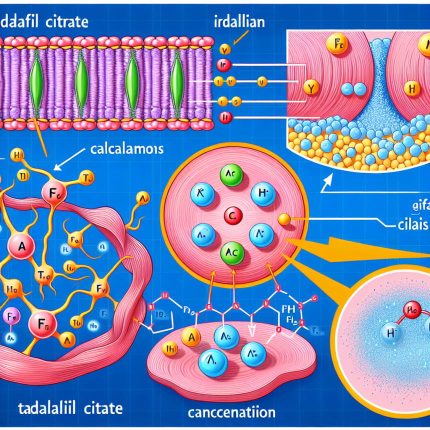 Comment le Tadalafil Citrate (Cialis Générique) affecte la concentration de calcium dans les muscles