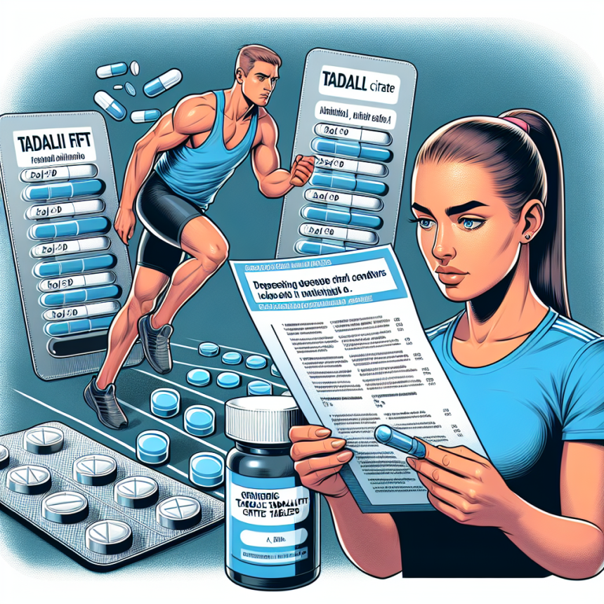Tadalafil citrate (Cialis générique) et particularités du dosage pour les athlètes