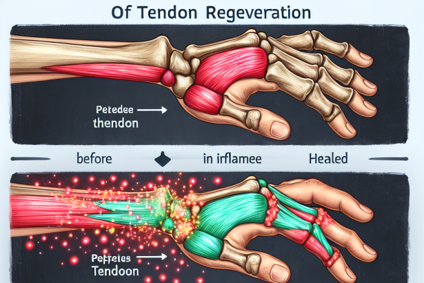 La capacité des cures de peptides à accélérer la régénération tendineuse