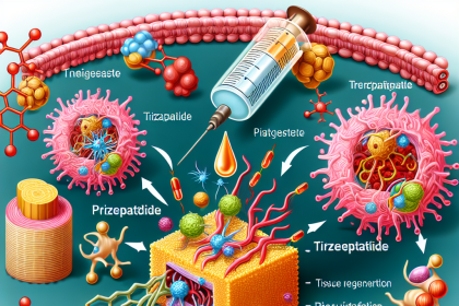 Comment le tirzépatide affecte-t-il le taux de régénération tissulaire ?
