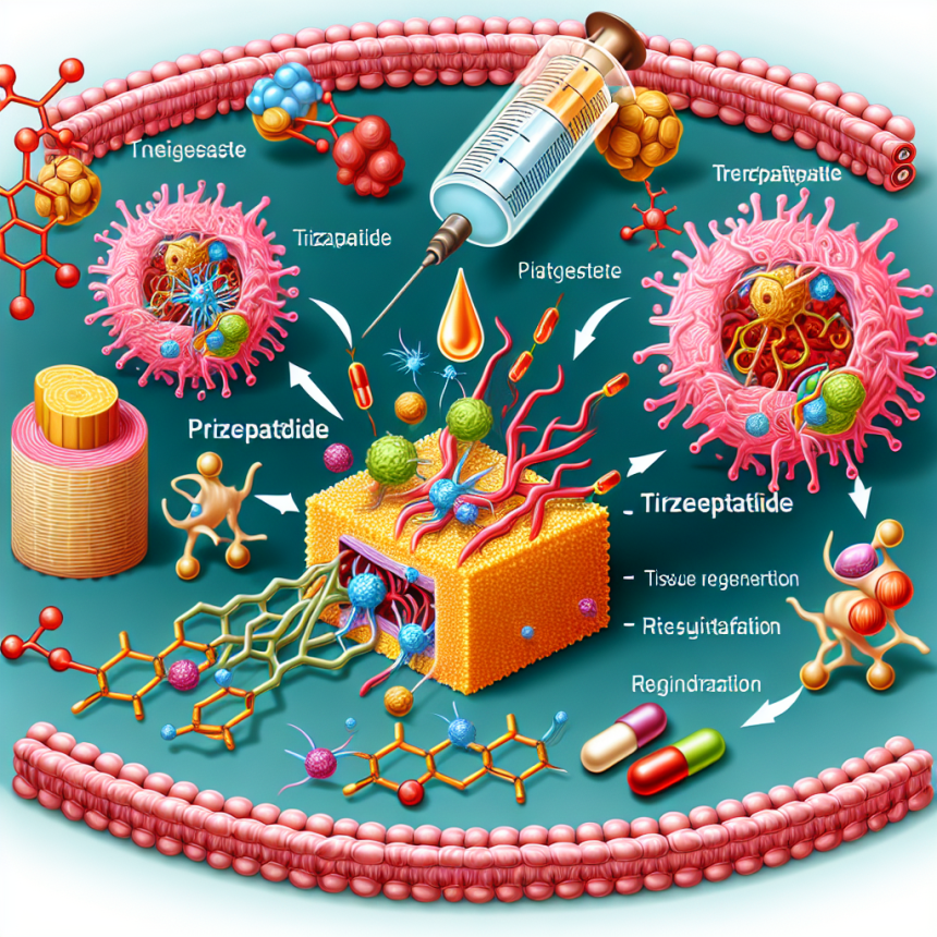 Comment le tirzépatide affecte-t-il le taux de régénération tissulaire ?